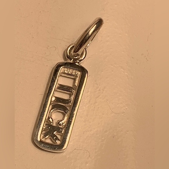 “LUCK” Sterling Silver Pendant - Picture 4 of 6